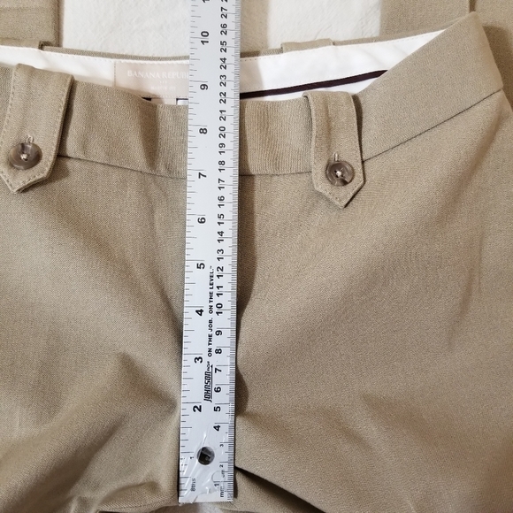 Banana Republic martin fit cropped neutral brown tan size 4 pants - Picture 7 of 11